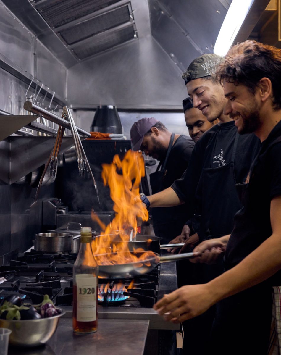 Chefs in a kitchen