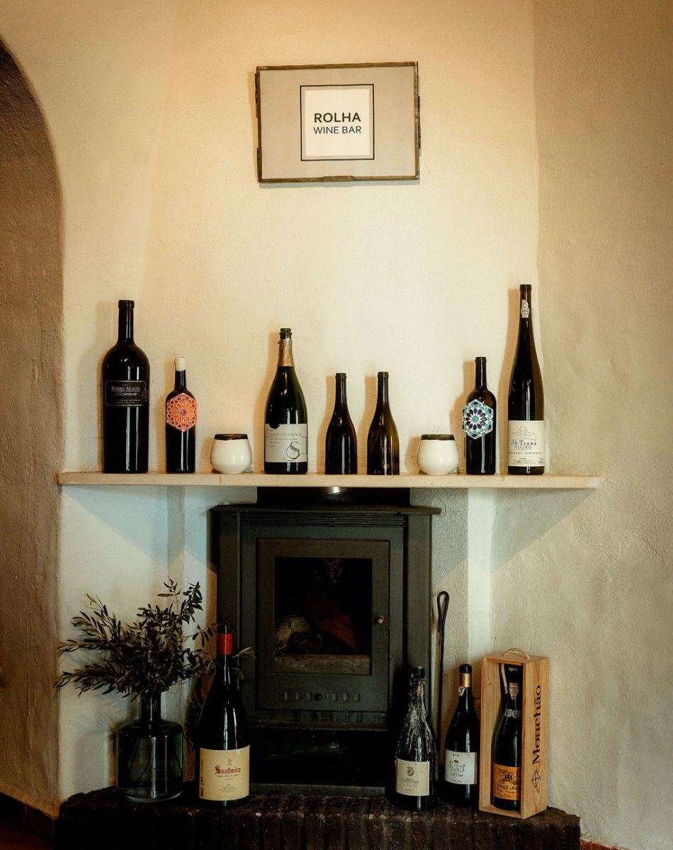 Wine round a fire place