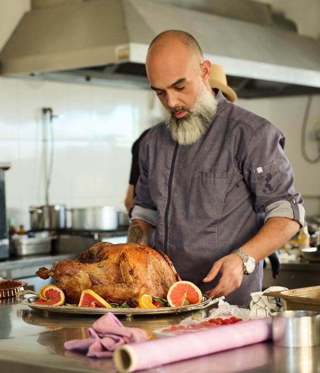Chef prepping Algarve Portugal