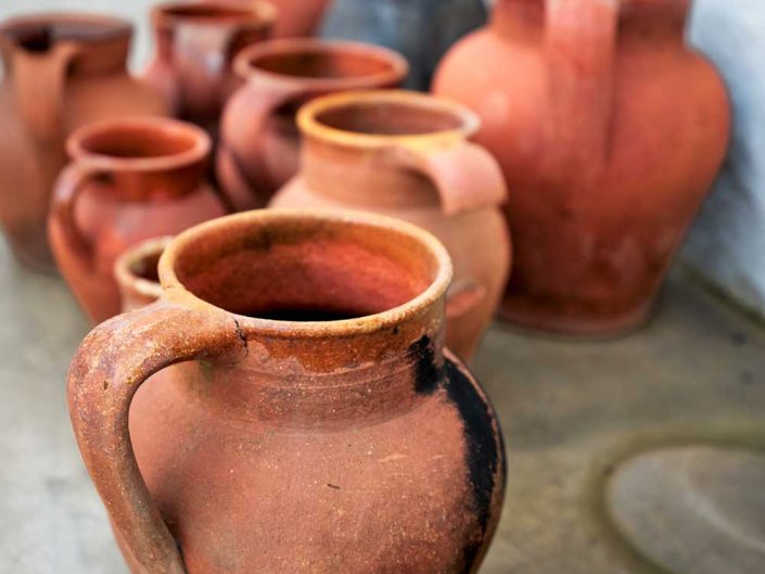 Terracotta vases Algarve Portugal
