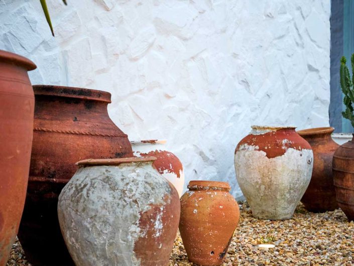 Terracotta vases Algarve Portugal