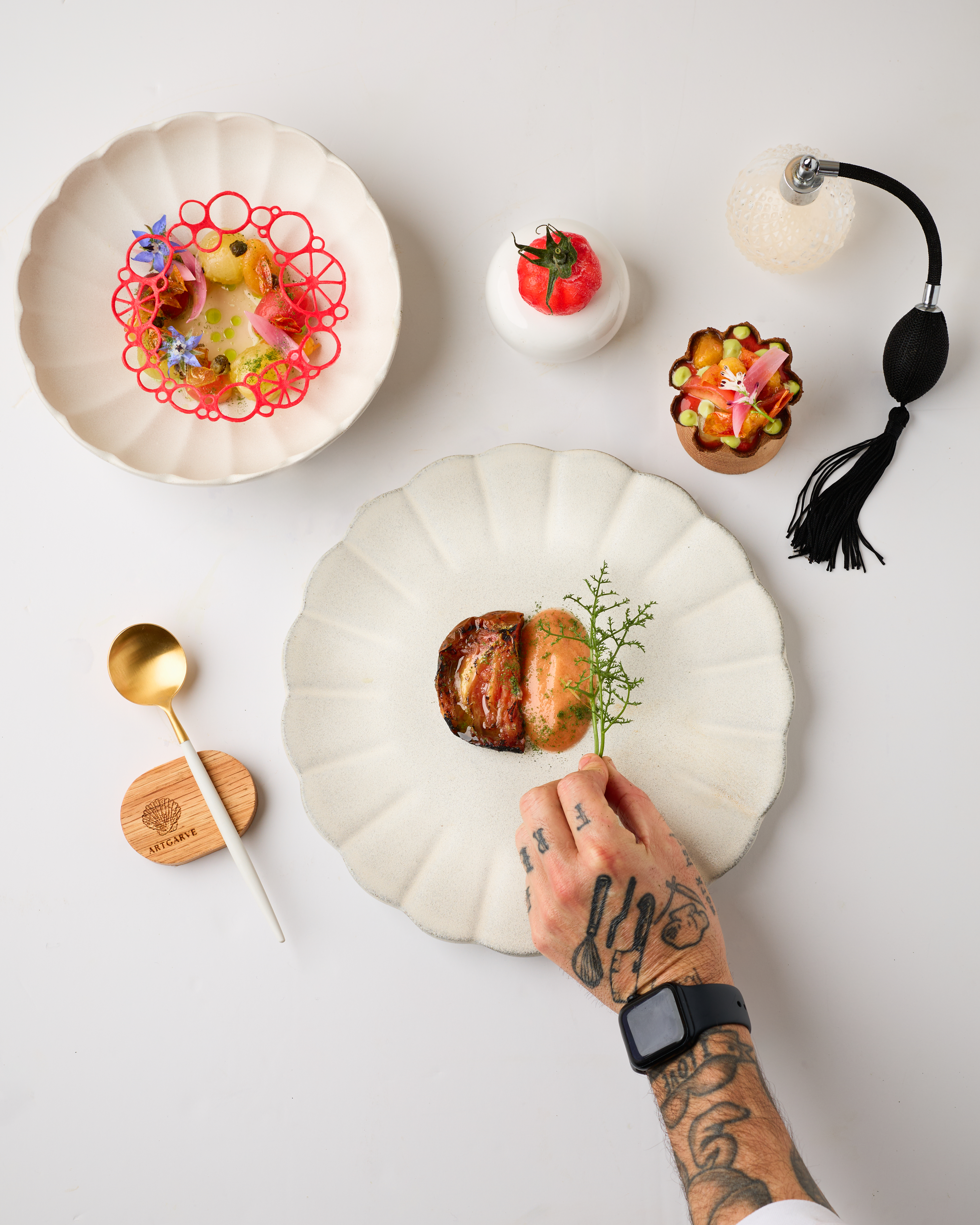 fine dining dish food photography Algarve Portugal