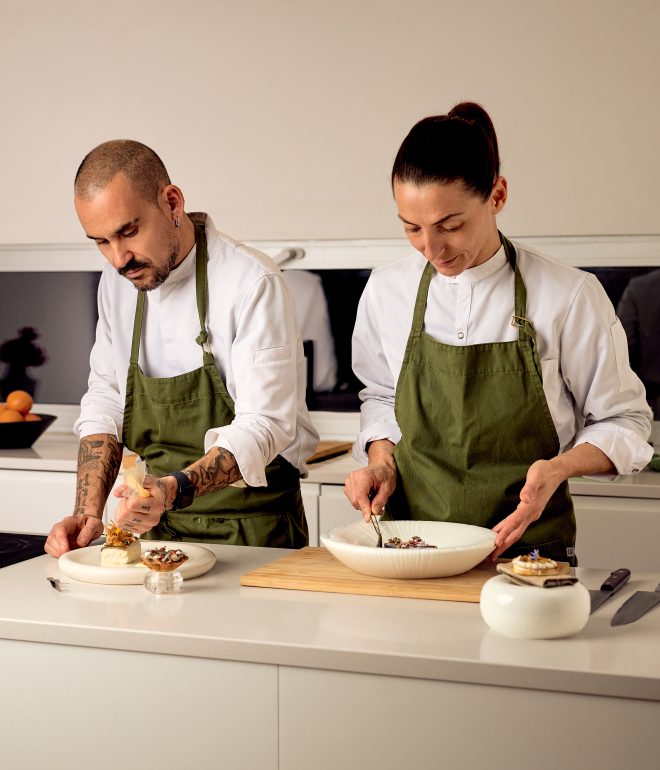 Chefs prepping Algarve Portugal