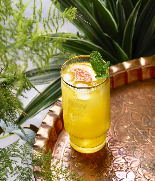 cocktail on tray Algarve Portugal