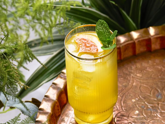 cocktail on tray Algarve Portugal