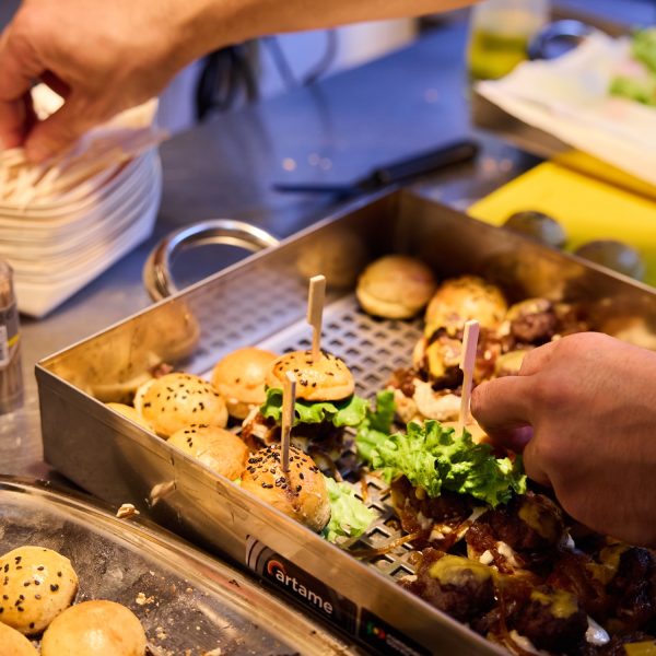 Food prep at a restaurant